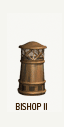 bishop II style copper chimney pot